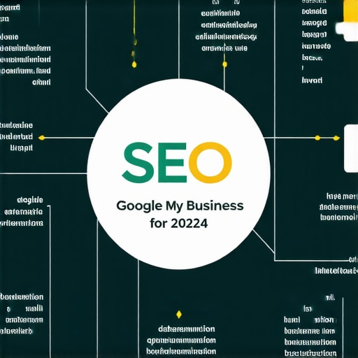 Infographic showing advanced GMB SEO tactics for local businesses in 2024