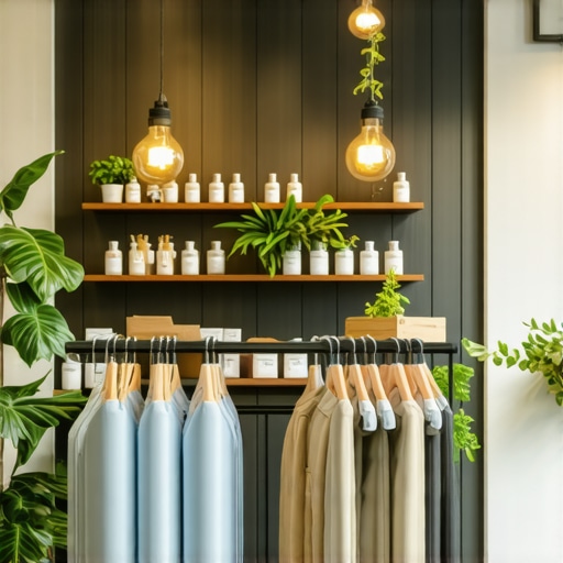 Small retail shop with digital marketing icons and community engagement visuals