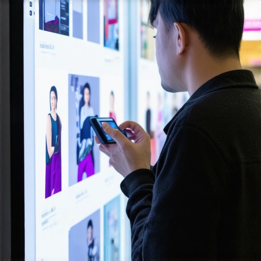Small shop owner using AR headset to showcase products to customers.