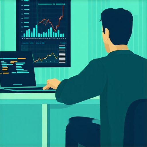 Predictive Analytics and Schema Markup for Local SEO Data analyst analyzing charts and coding schemas for local SEO optimization.