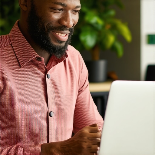 Business owner engaging with customer reviews online