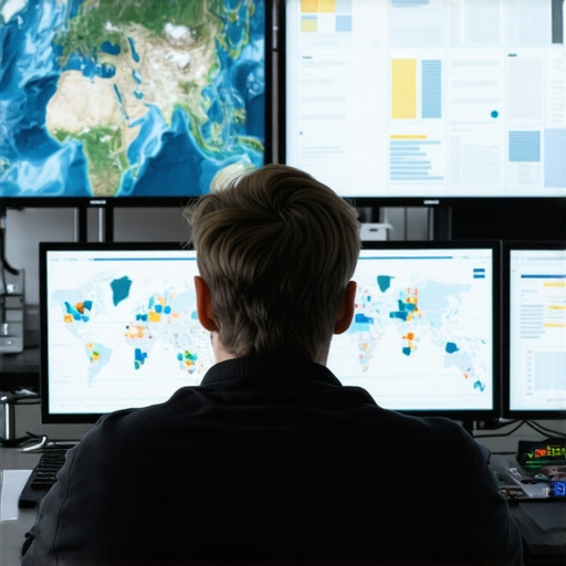 SEO professionals analyzing local search data on computer screens