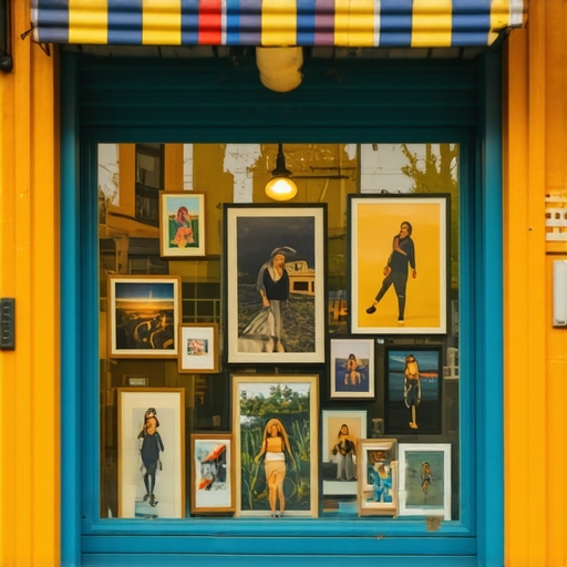 Colorful storefront showcasing photos, videos, and virtual tours of a local business