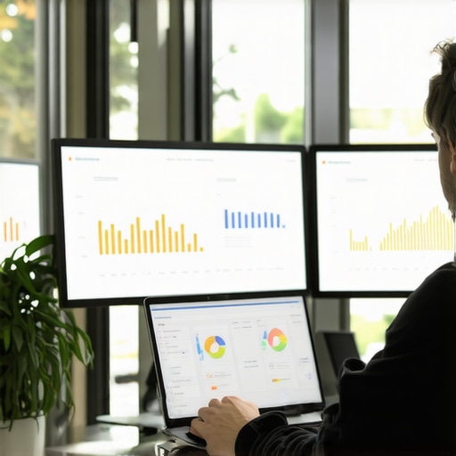 SEo analyst reviewing local search analytics and strategies