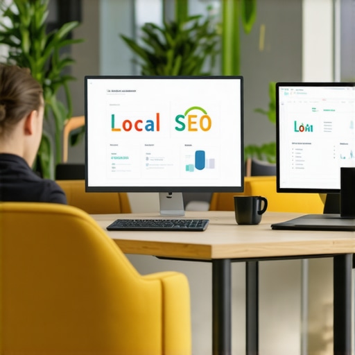 Digital marketing team working on local SEO analytics