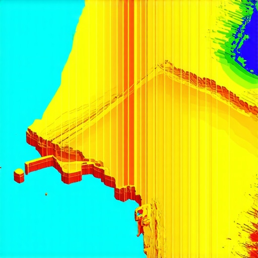 Map visualization of customer density zones for targeted marketing