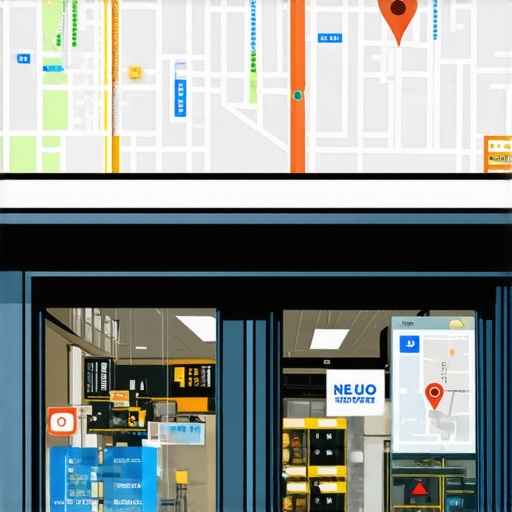 Map highlighting local SEO zones for a small shop.