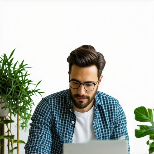 Business owner using digital tools to optimize local search profile