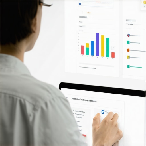 Small business owner managing Google Business Profile with digital tools.