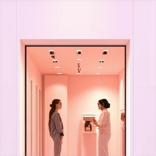 Customer using AR app to view products in a local shop