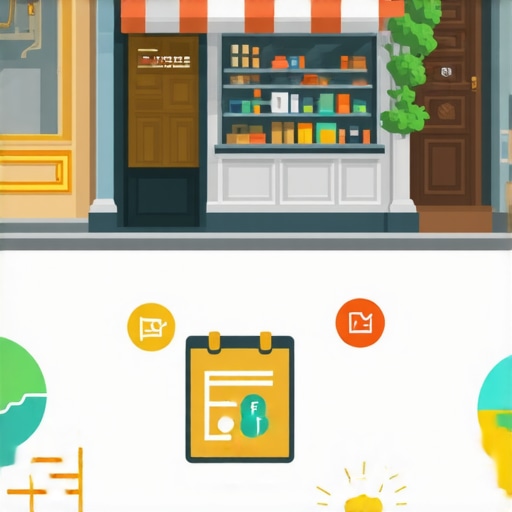 Community Engagement in Small Business A small shop actively engaging with local community through digital platforms and events