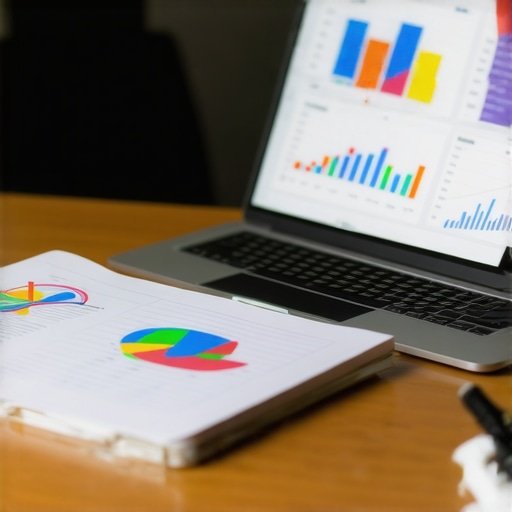 Small business owner reviewing local SEO analytics on a digital screen