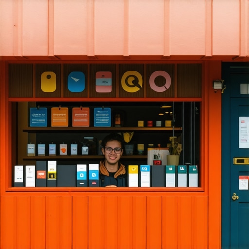 Small shop owner using digital tools to attract local customers