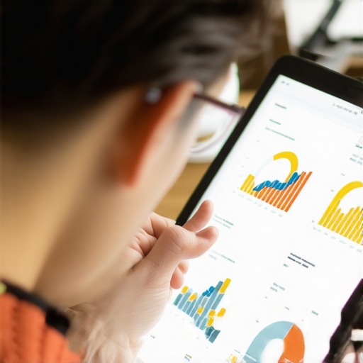 Business owner reviewing data on tablet to improve local search ranking.