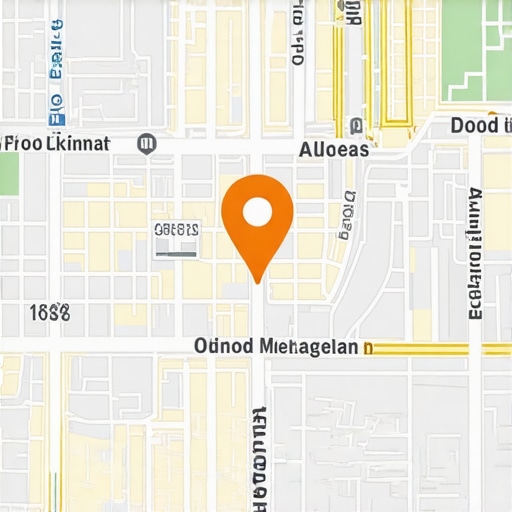 Map illustrating foot traffic areas and local community engagement points.