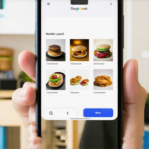 Mobile Optimization Spotlight in Local SEO A smartphone showing Google Local Pack results for a neighborhood business
