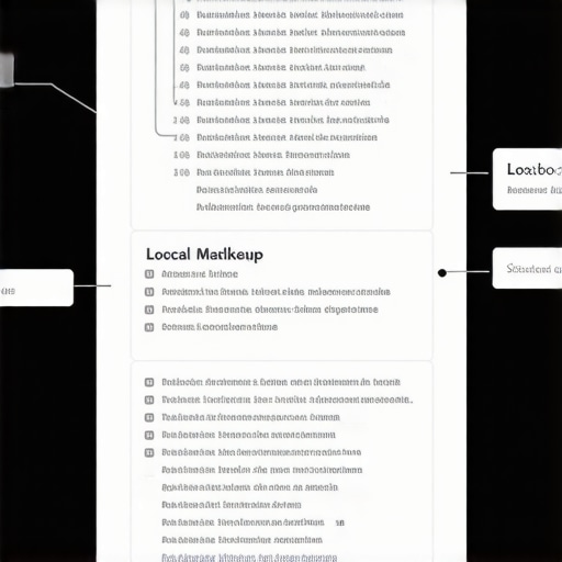 Schema Markup for Local SEO Visual diagram of schema.org markup deployment for local business enhancement