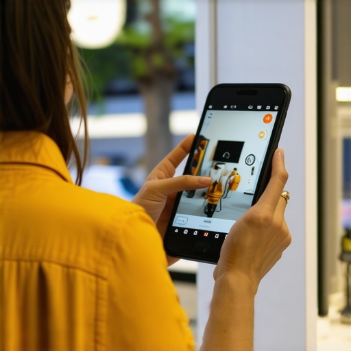 Augmented Reality in Small Business Shop owner using AR device to enhance customer experience