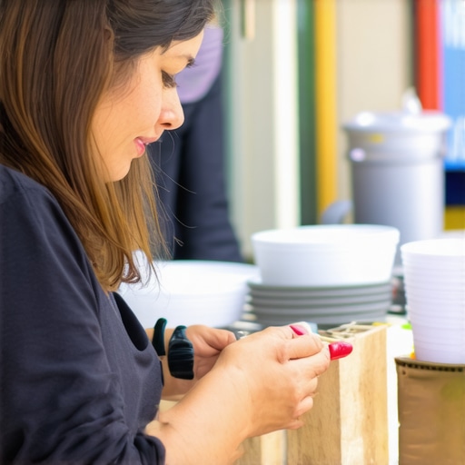 Shop owner participating in neighborhood event to boost local presence