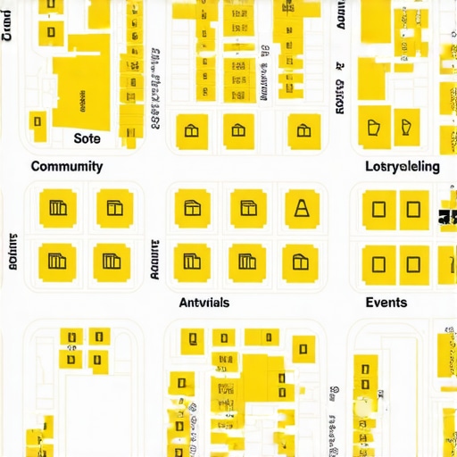 Map highlighting local shops and community stories for hyper-local SEO