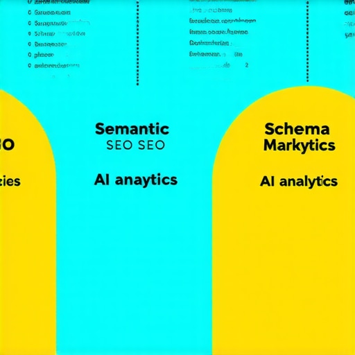 Diagram showing how semantic SEO, AI tools, and schema markup work together to enhance local business visibility.