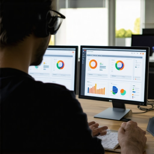 An expert using AI-powered analytics tools to optimize local business SEO strategies.