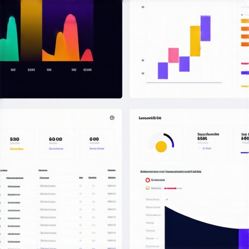 Business owner reviewing local SEO analytics dashboard with charts and graphs.