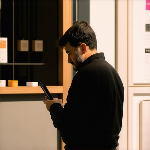 Small business owner deploying augmented reality for local marketing