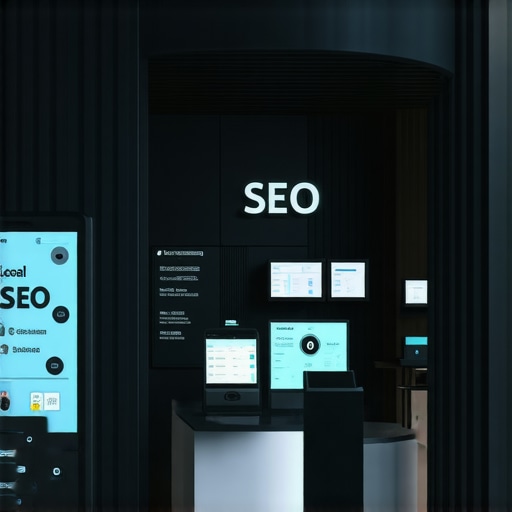 Small retail shop utilizing augmented reality and digital analytics for local SEO enhancement