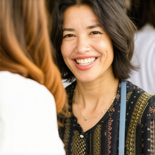 Small business owner collaborating with local community groups at an event.