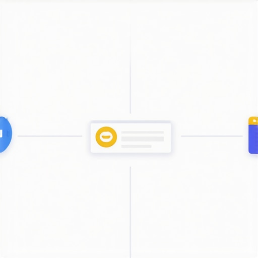 Diagram illustrating schema, voice, and visual search integration for local business optimization.