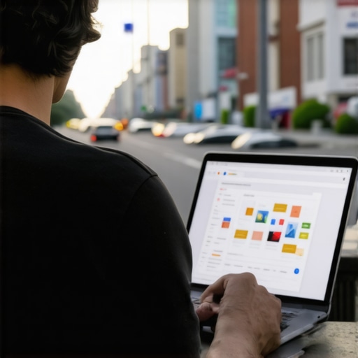 Small business owner reviewing digital marketing plans for local SEO