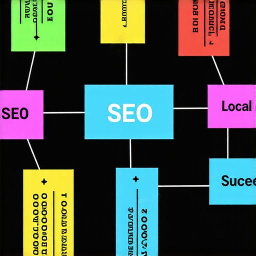 Diagram illustrating schema markup elements for local business SEO