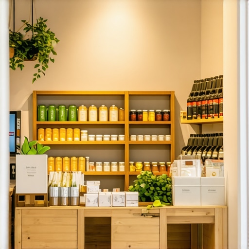Interior of a cozy neighborhood shop highlighting local products and friendly staff.