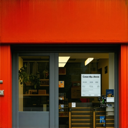 Small business storefront with Google My Business listing showcasing images and detailed structured data