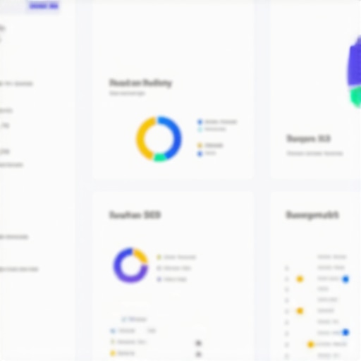 Analytics dashboard displaying local SEO data for a small retail shop
