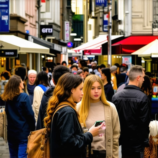 People using smartphones for voice-activated local business search