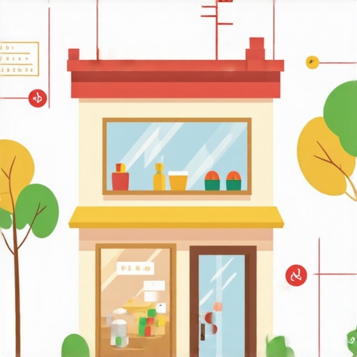A modern small shop using digital tools for local SEO enhancements.